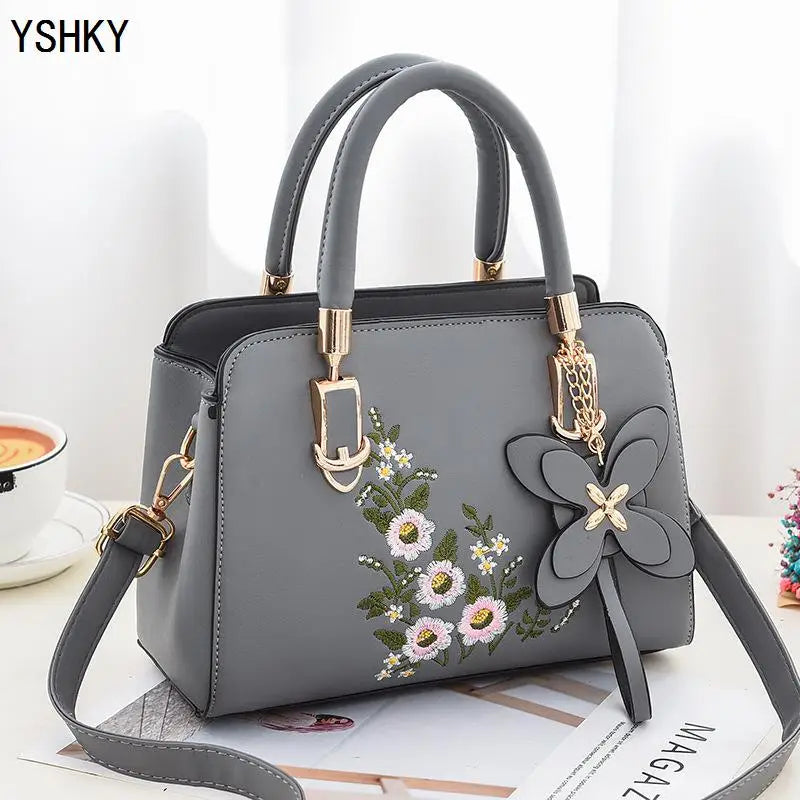 Bolsa Feminina de Ombro com Grande Capacidade – PU, Estilo Balde, Crossbody e Messenge