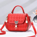 Bolsa Feminina de Ombro e Mão –  Luxo com Laço em Couro Genuíno
