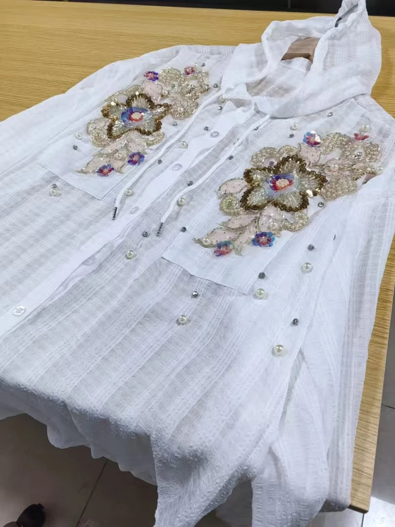 Vestido Feminino Chiffon Ombro a Ombro – Estampado, Manga Pétala, Cintura Elástica