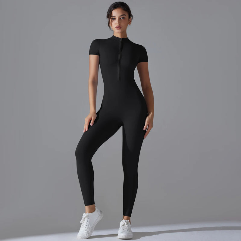 Body Fitness Feminino – Macacão Esportivo para Yoga, Academia e Treinos, Respirável, de Secagem Rápida e com Efeito Push-Up