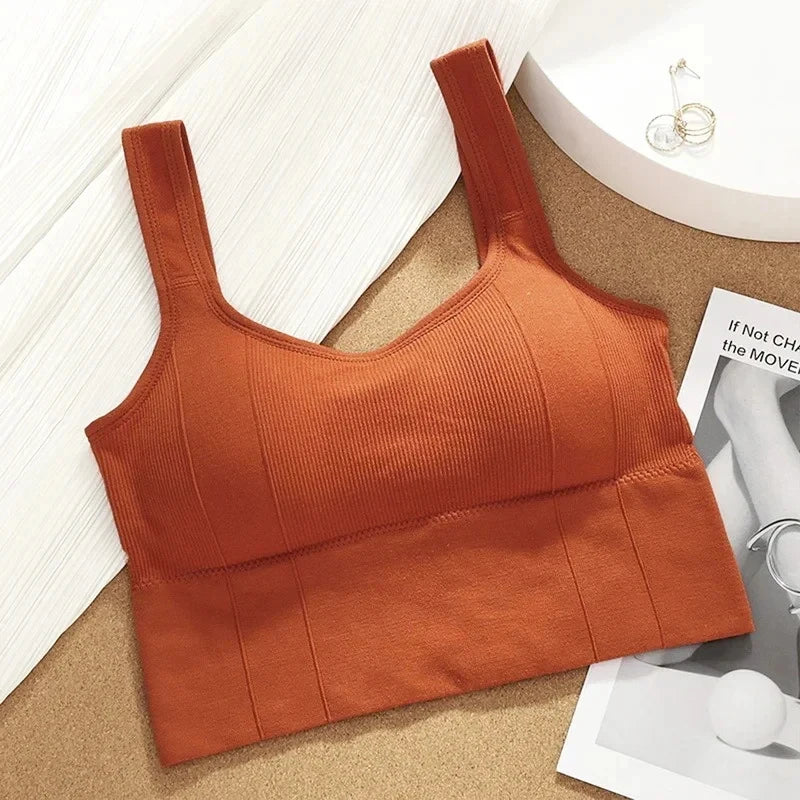 Top Esportivo Feminino Sem Costura – Suporte Anti-Suor, Yoga e Fitness 2026