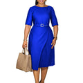 Roupas Plus Size L-3XL – Vestidos Femininos Primavera/Verão, Manga Curta, Estilo Street Casual, Vestido Midi Oversized Tamanho Grande 3XL.