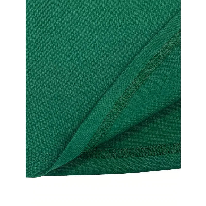Vestido Plus Size Feminino de Outono/Inverno com Renda e Decote V