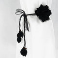 Cinto Feminino Casual com Nó e Corrente – Acessório Elegante para Vestidos