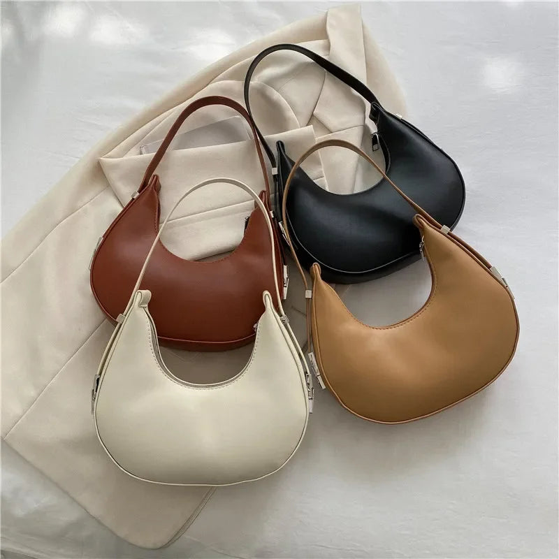 Bolsa feminina elegante em PU de alta qualidade, perfeita como hobo bag, Ideal para viagens, passeios e uso diário, unindo estilo e praticidade.