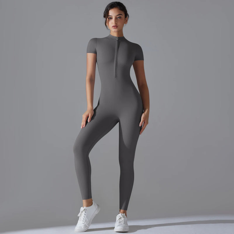 Body Fitness Feminino – Macacão Esportivo para Yoga, Academia e Treinos, Respirável, de Secagem Rápida e com Efeito Push-Up