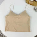 Top Feminino em Seda Gelada – Sem Costura, Com Bojo, Estilo Bralette e Conforto Sem Aro