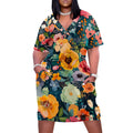Vestido Plus Size Feminino Tie Dye – Verão Festival 2026