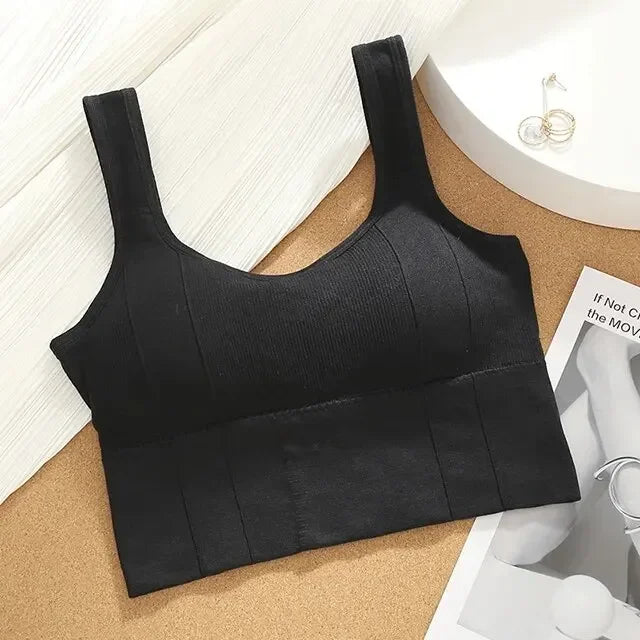 Top Esportivo Feminino Sem Costura – Suporte Anti-Suor, Yoga e Fitness 2026