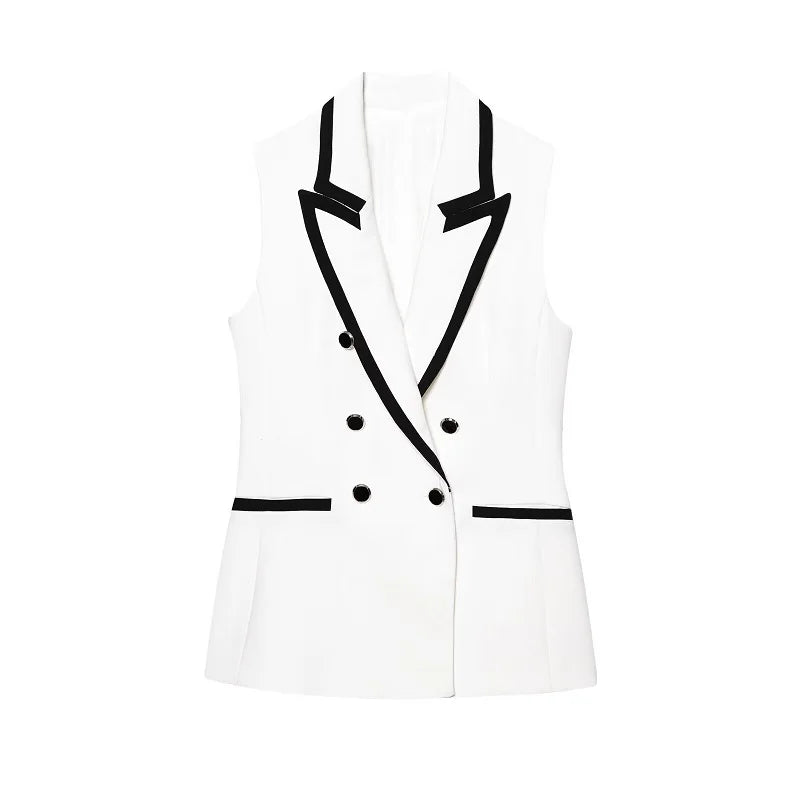 Conjunto Feminino 2 Peças 2026 – Colete Sem Mangas e Shorts Bermuda, Casual e Elegante