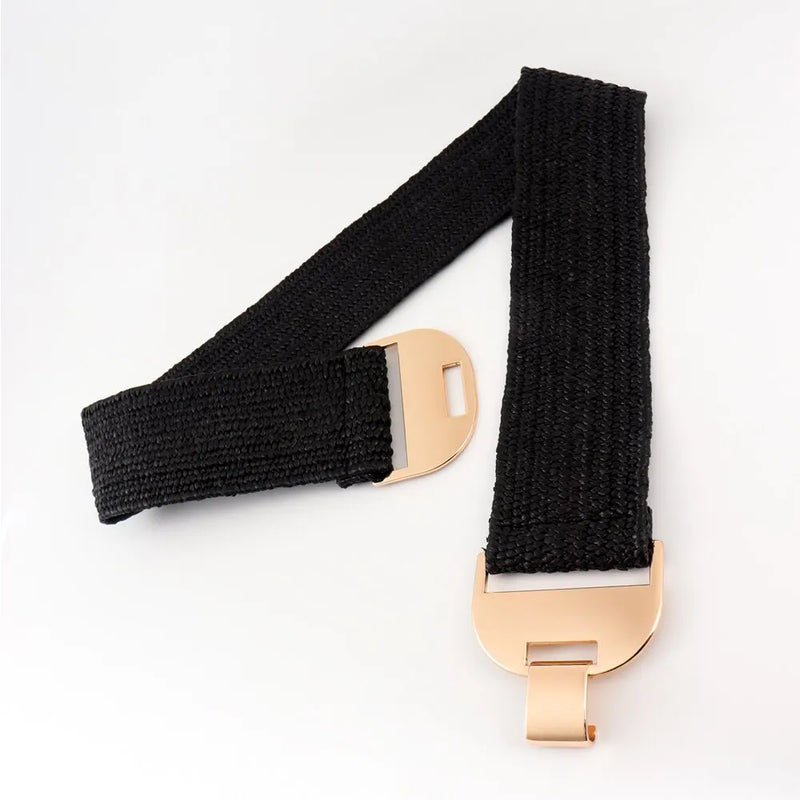 Cinto Feminino Fashion com Fivela Simples e Simétrica – Acessório Decorativo