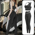Conjunto Feminino de Yoga e Fitness – 2 Peças: Top Esportivo com Suporte, Calça de Cintura Alta Modeladora, Conjunto de Treino com Levantamento de Bumbum