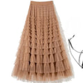 Saia Doce Estilo Camadas – Cintura Elástica, Midi