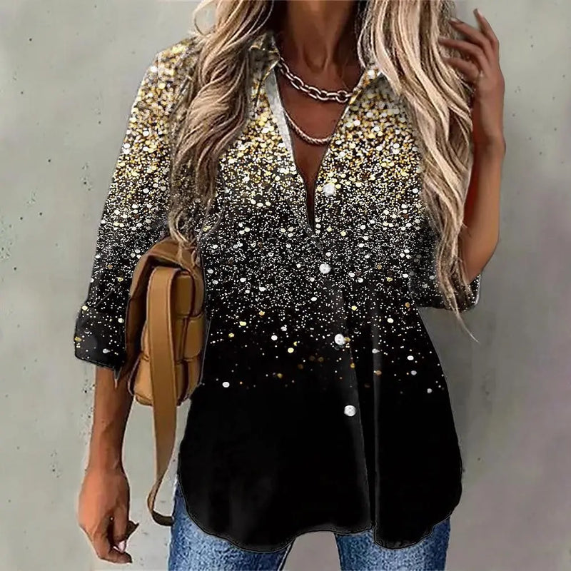 Blusa Feminina 3D Estampada – Manga Longa Streetwear