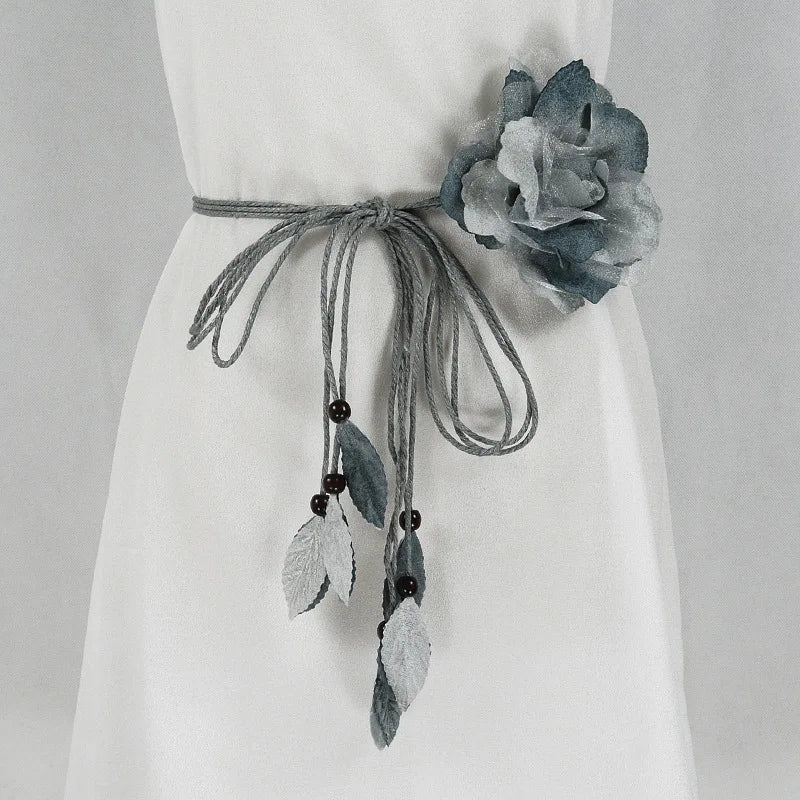 Cinto Feminino Casual com Nó e Corrente – Acessório Elegante para Vestidos