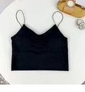 Top Feminino em Seda Gelada – Sem Costura, Com Bojo, Estilo Bralette e Conforto Sem Aro