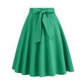 Saia Vintage Feminina – Estilo Swing Pin-Up, Cintura Alta, Casual e Elegante