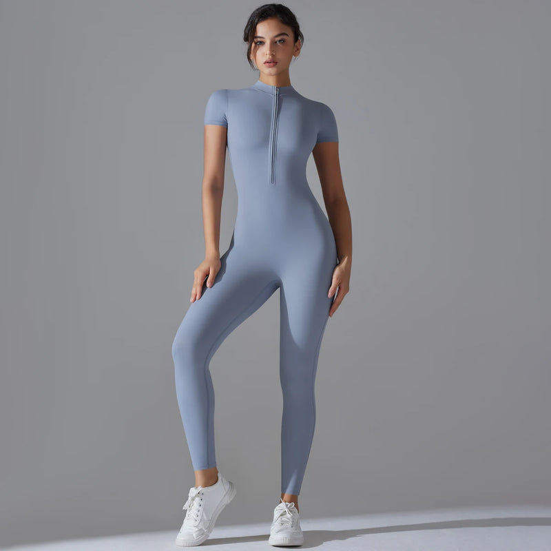 Body Fitness Feminino – Macacão Esportivo para Yoga, Academia e Treinos, Respirável, de Secagem Rápida e com Efeito Push-Up