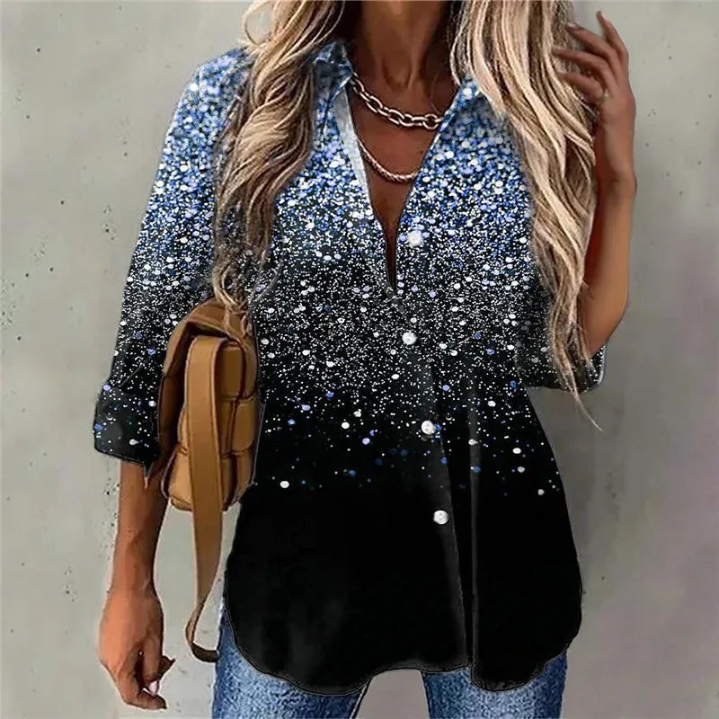 Blusa Feminina 3D Estampada – Manga Longa Streetwear