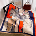 Lenço de Seda Quadrado 70x70cm – Estampa Luxuosa Feminina Lenço fashion em cetim macio, ideal para usar como faixa de cabelo, acessório de pescoço, ou detalhe em bolsas. Elegância e versatilidade em um só acessório.