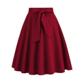 Saia Vintage Feminina – Estilo Swing Pin-Up, Cintura Alta, Casual e Elegante