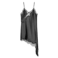Vestido TRÁF Satin Sexy com Detalhes em Renda – Mulheres